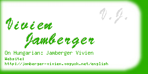 vivien jamberger business card